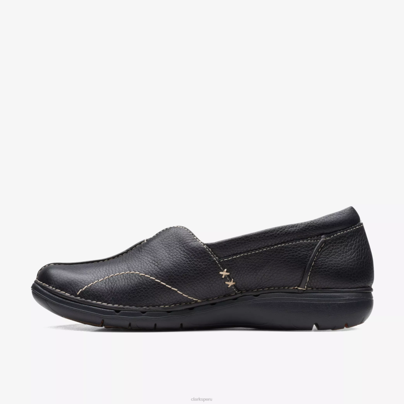 HZVP590 zancada sin bucles cuero negro Clarks