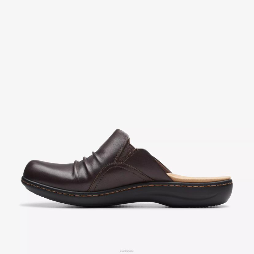 HZVP594 bahía de laurieanne cuero marrón oscuro Clarks
