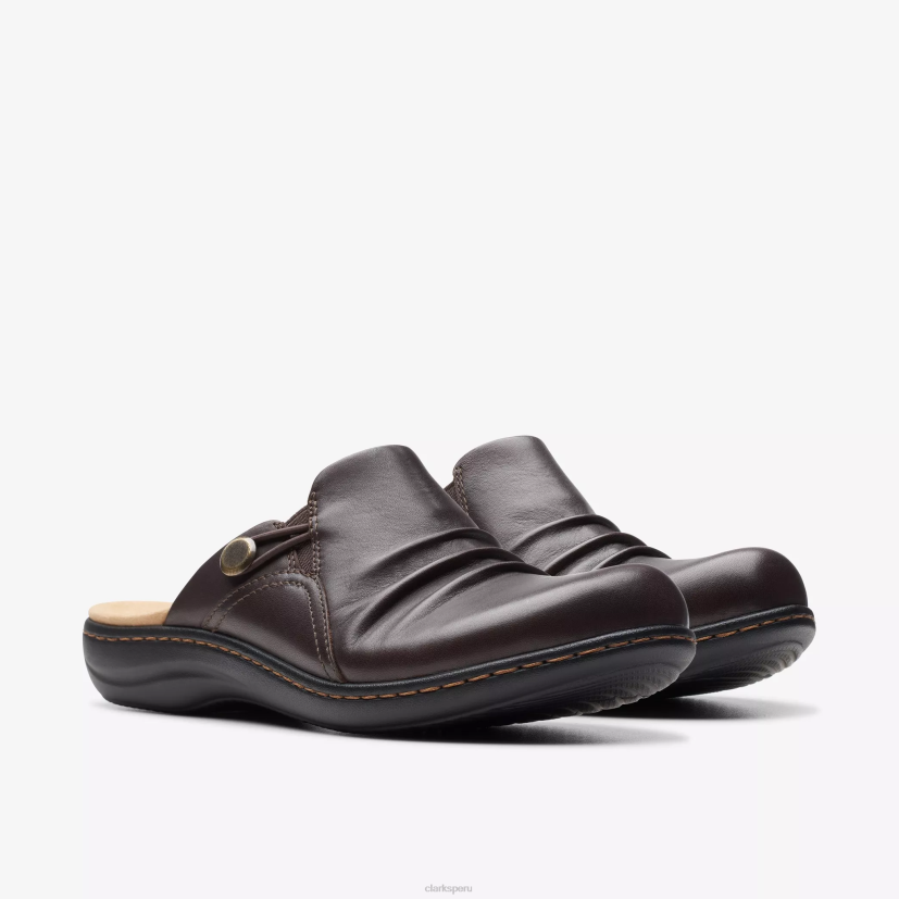 HZVP594 bahía de laurieanne cuero marrón oscuro Clarks