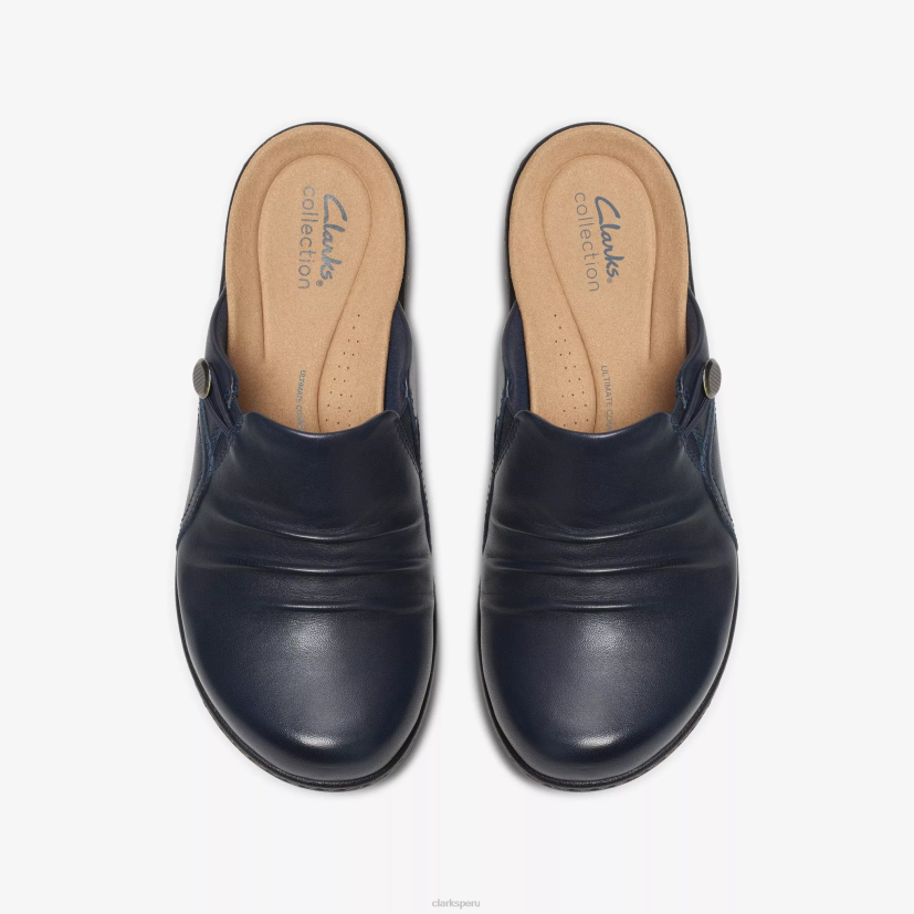 HZVP596 bahía de laurieanne cuero azul marino Clarks