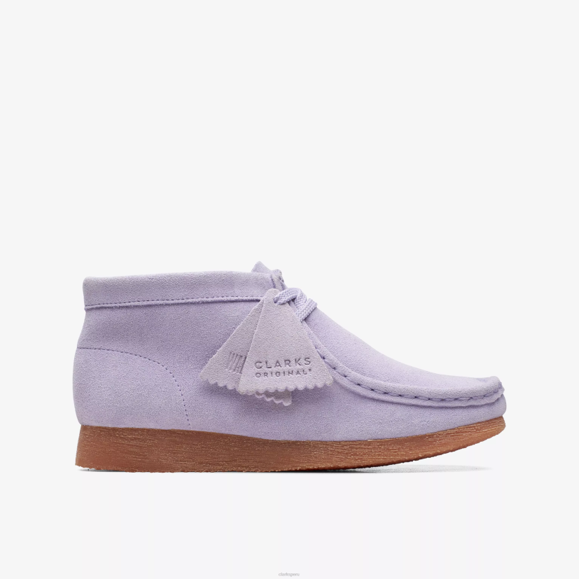 HZVP976 bota wallabee mayor gamuza lila Clarks