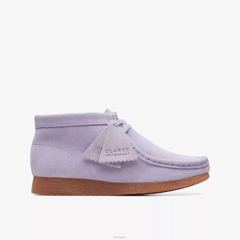 HZVP976 bota wallabee mayor gamuza lila Clarks