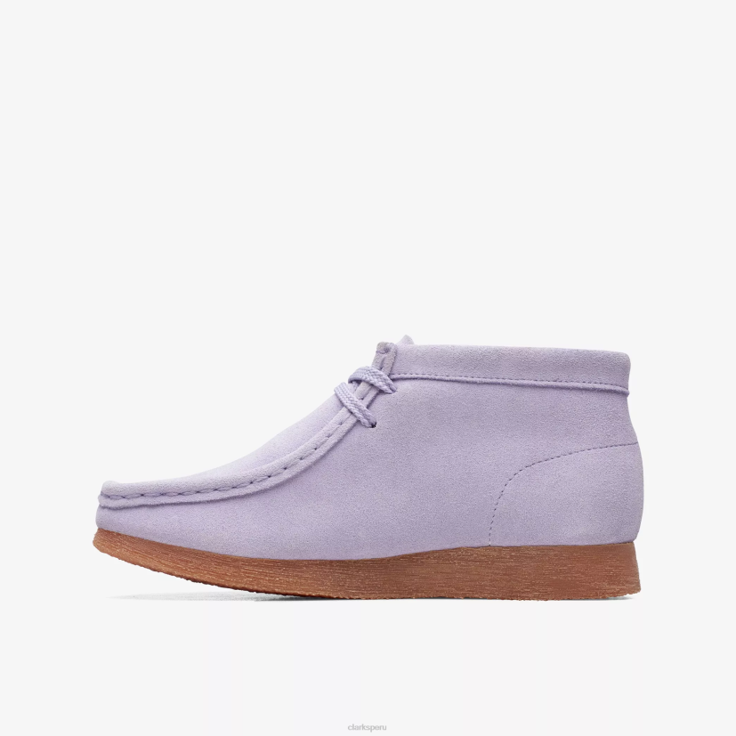 HZVP976 bota wallabee mayor gamuza lila Clarks