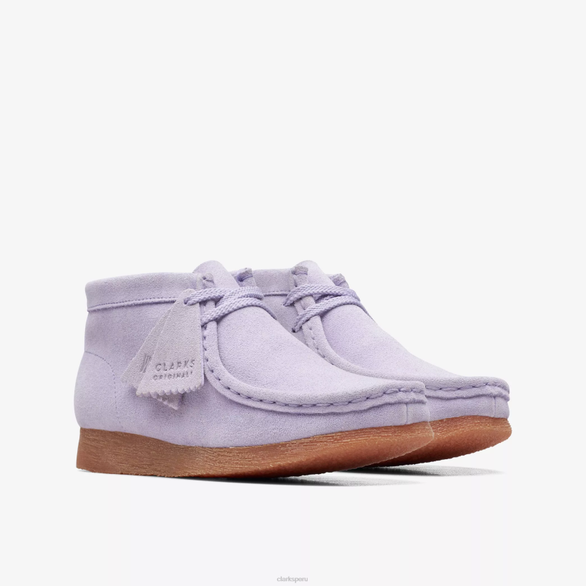 HZVP976 bota wallabee mayor gamuza lila Clarks
