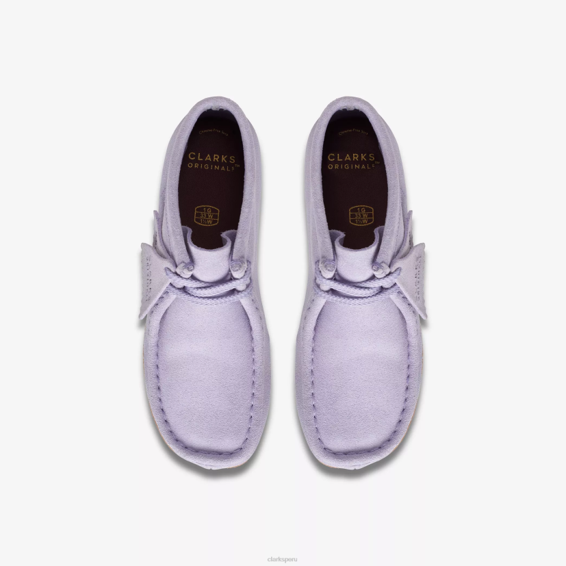 HZVP976 bota wallabee mayor gamuza lila Clarks