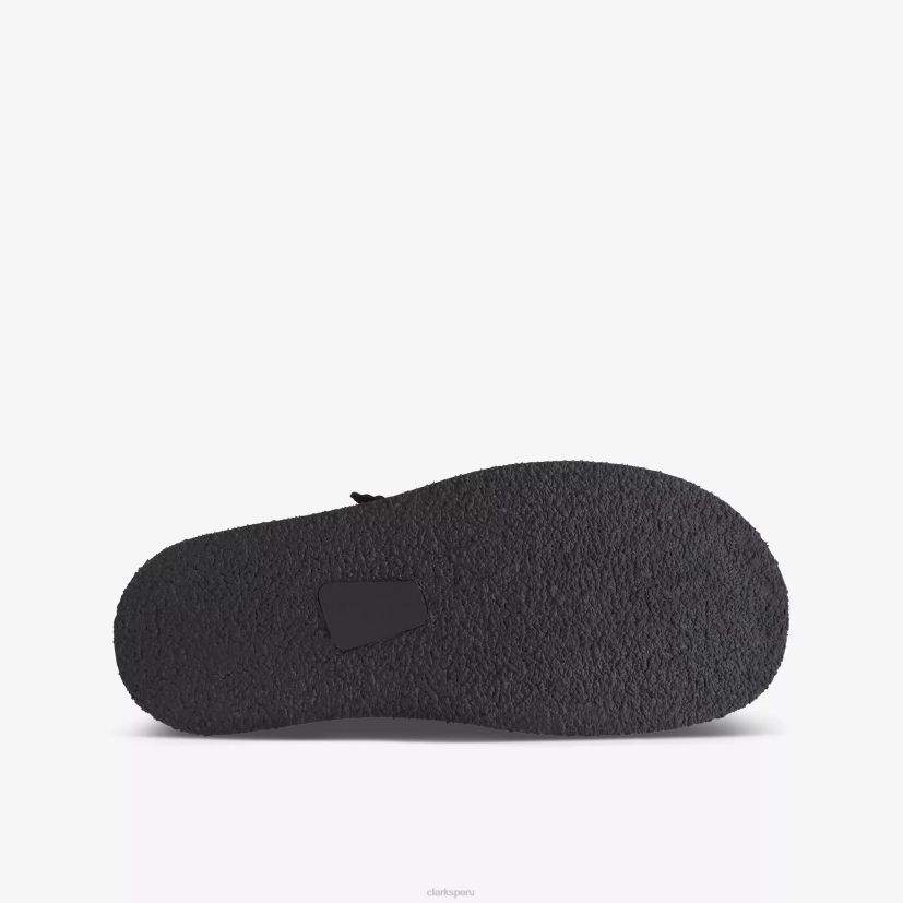 HZVP978 caminata por el desierto mayores cuero negro Clarks