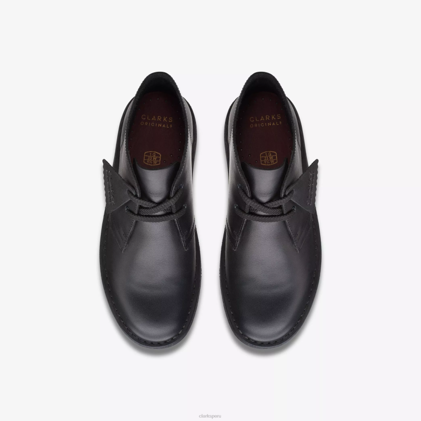 HZVP986 bota desierto mayor cuero negro Clarks