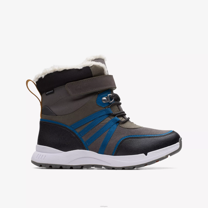 HZVP997 cachorro en llamas mayor azul marino impermeable Clarks