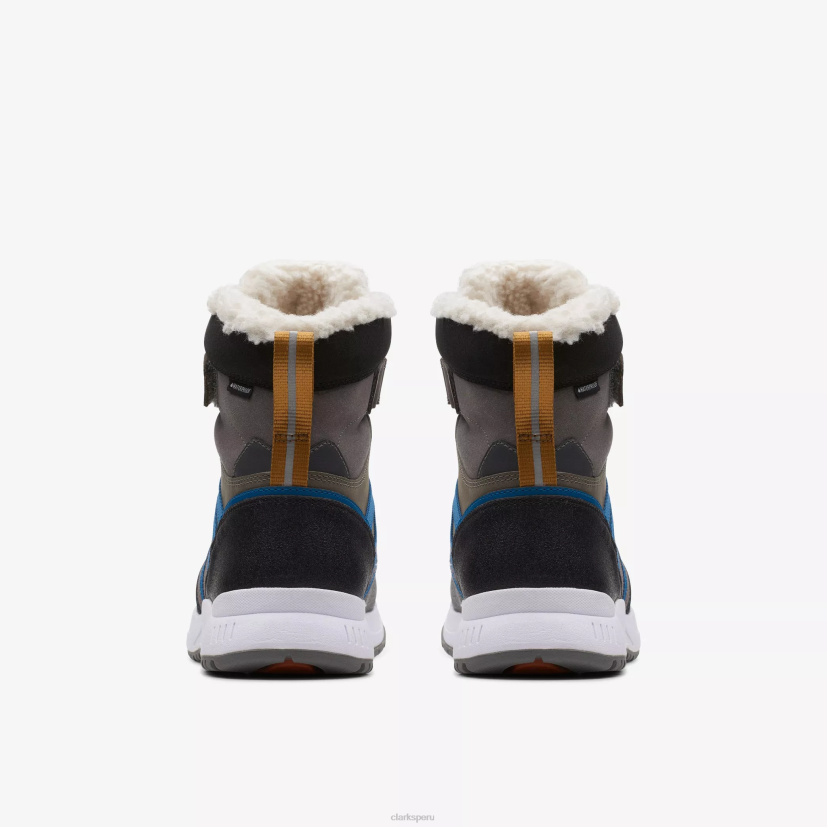 HZVP997 cachorro en llamas mayor azul marino impermeable Clarks