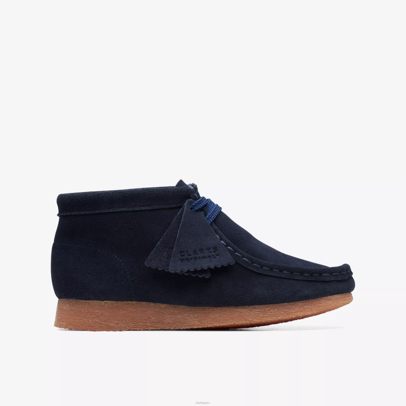 HZVP1012 bota wallabee mayor gamuza azul marino Clarks