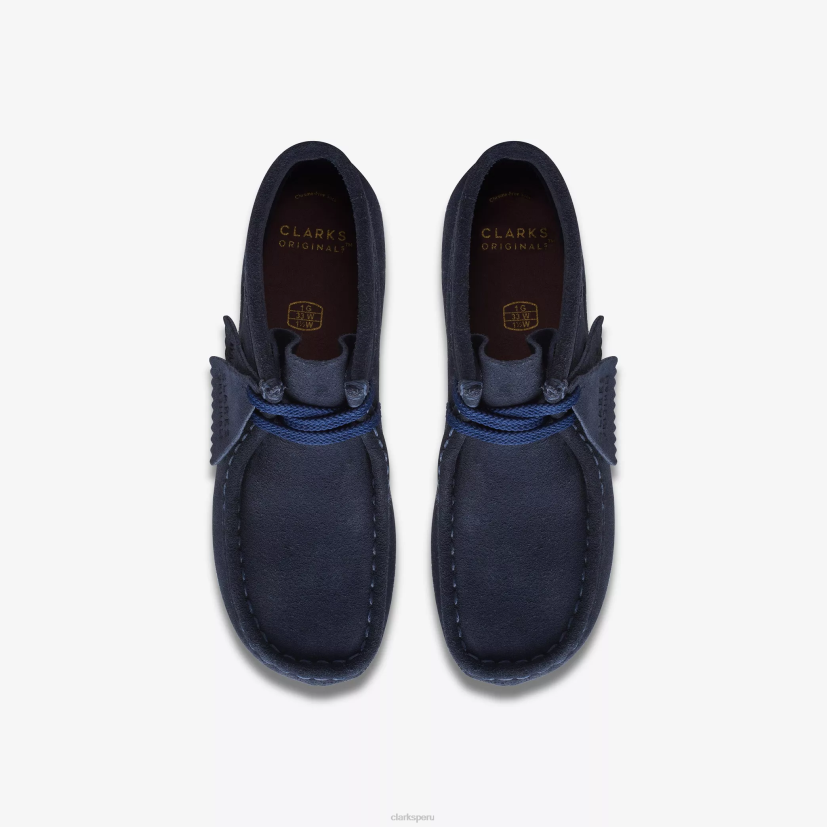 HZVP1012 bota wallabee mayor gamuza azul marino Clarks
