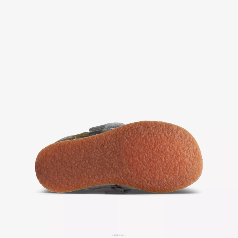 HZVP1013 bota wallabee niño textil teñido anudado Clarks