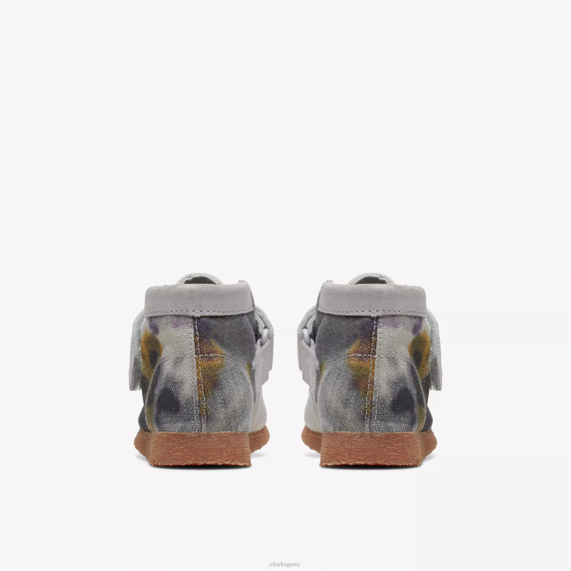 HZVP1013 bota wallabee niño textil teñido anudado Clarks