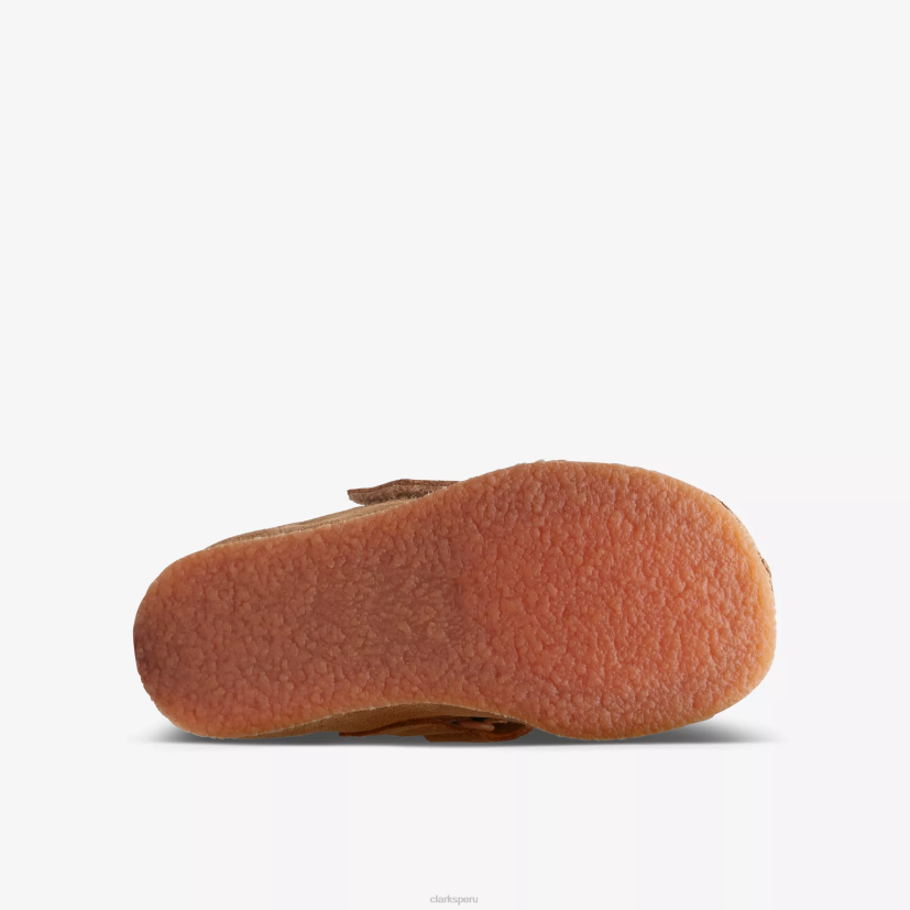 HZVP1014 bota wallabee niño gamuza de trigo Clarks