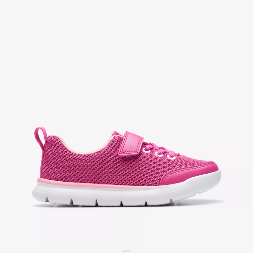 HZVP1002 niño corriendo aro rosa sintético Clarks