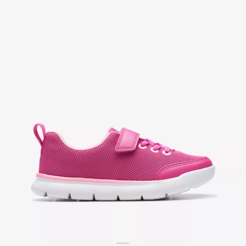 HZVP1002 niño corriendo aro rosa sintético Clarks