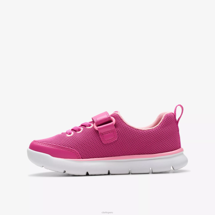 HZVP1002 niño corriendo aro rosa sintético Clarks