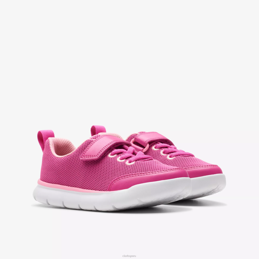 HZVP1002 niño corriendo aro rosa sintético Clarks