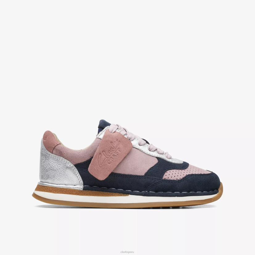 HZVP1009 carrera artesanal para niños combinación rosa Clarks