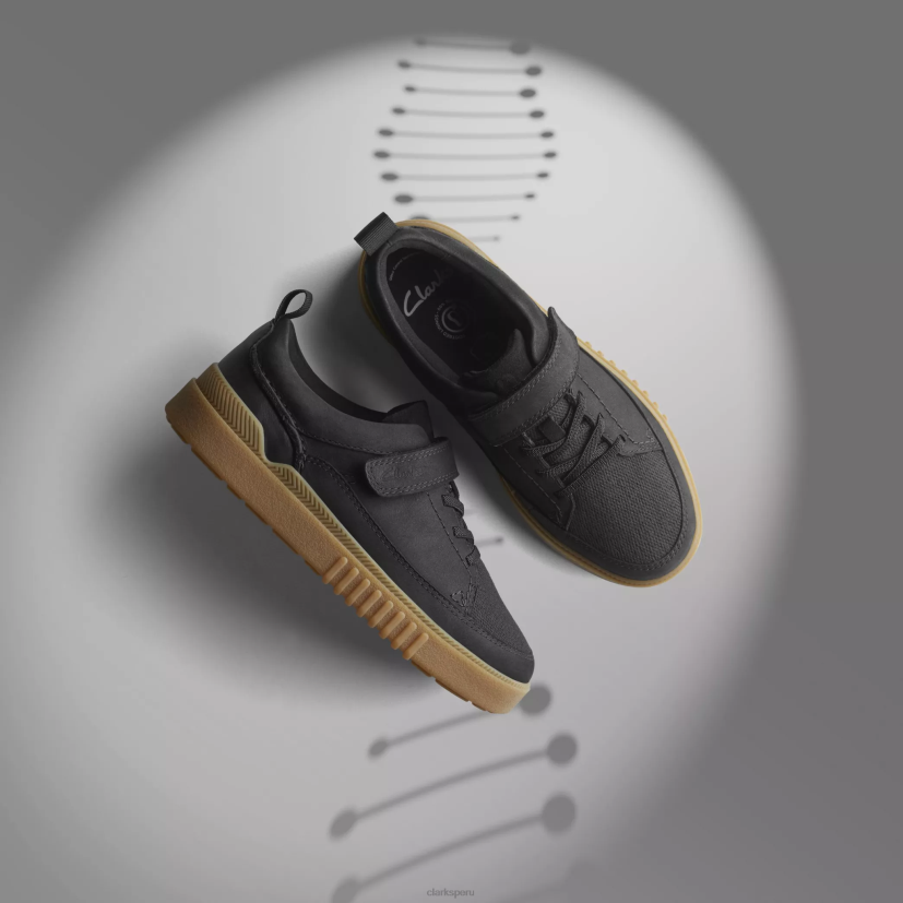 HZVP999 niño de la isla de somerset negro Clarks