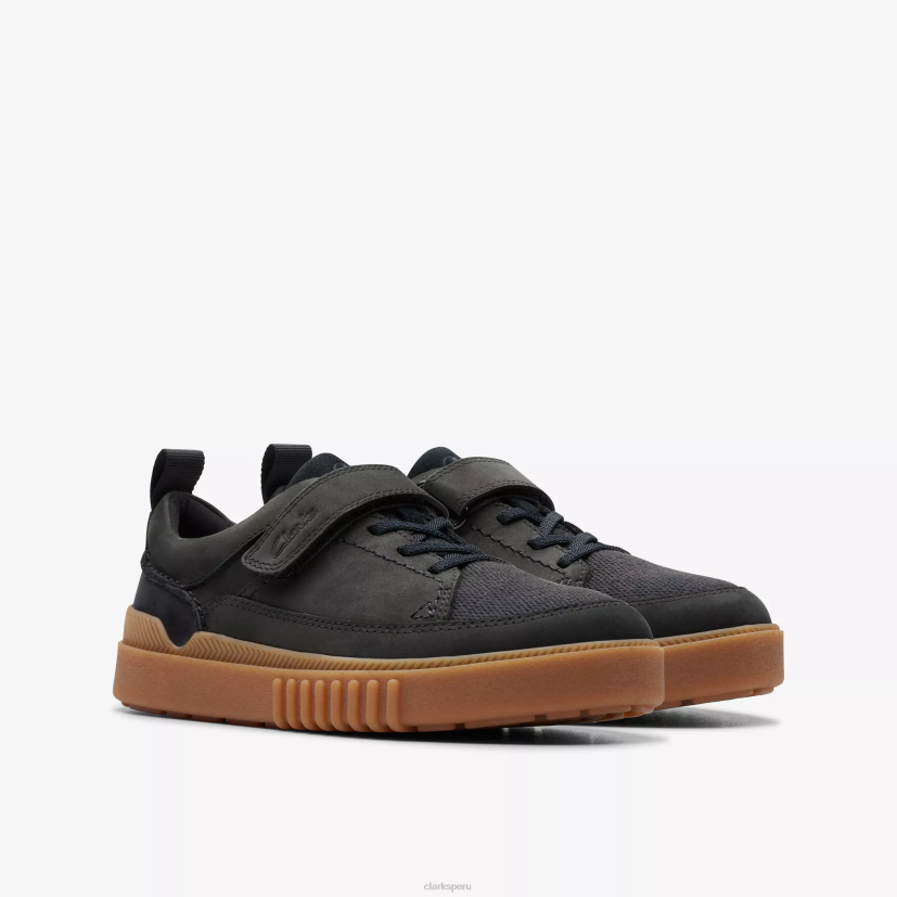 HZVP999 niño de la isla de somerset negro Clarks